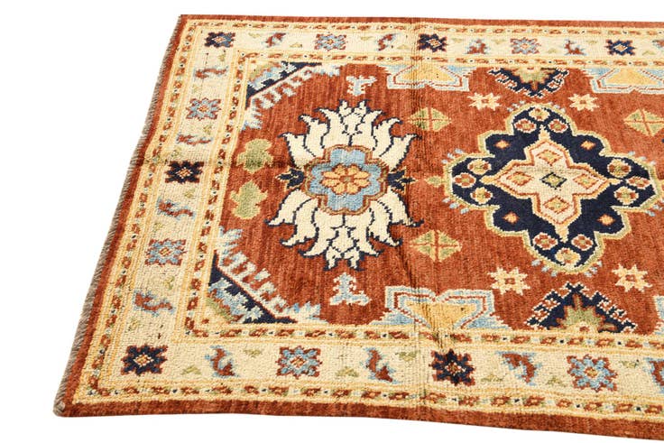 Detail image of 4' 1 x 6' 3 Hand Knotted Darya Wool Rug