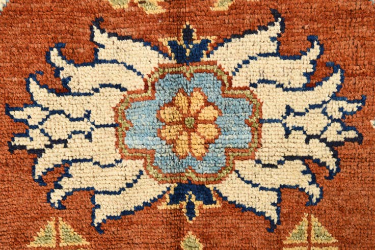 Detail image of 4' 1 x 6' 3 Hand Knotted Darya Wool Rug