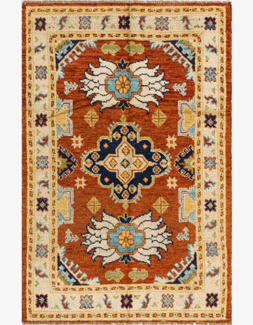 4' 1 x 6' 3 Hand Knotted Darya Wool Rug