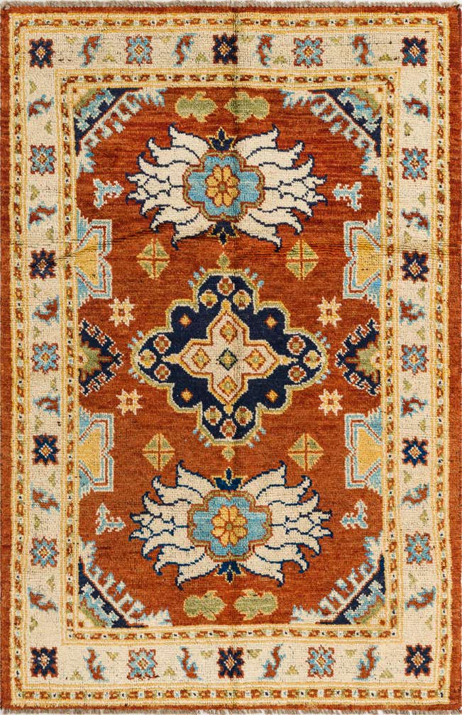 4' 1 x 6' 3 Hand Knotted Darya Wool Rug