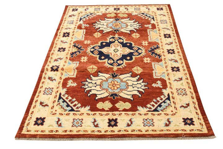 4' 2 x 6' Hand Knotted Darya Wool Rug