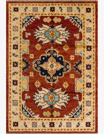 4' 2 x 6' Hand Knotted Darya Wool Rug
