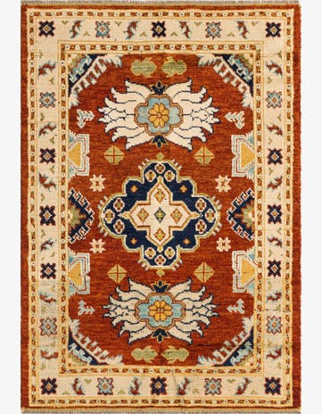 4' x 6' Hand Knotted Darya Wool Rug