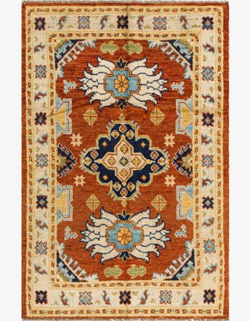 4' 1 x 6' 3 Hand Knotted Darya Wool Rug