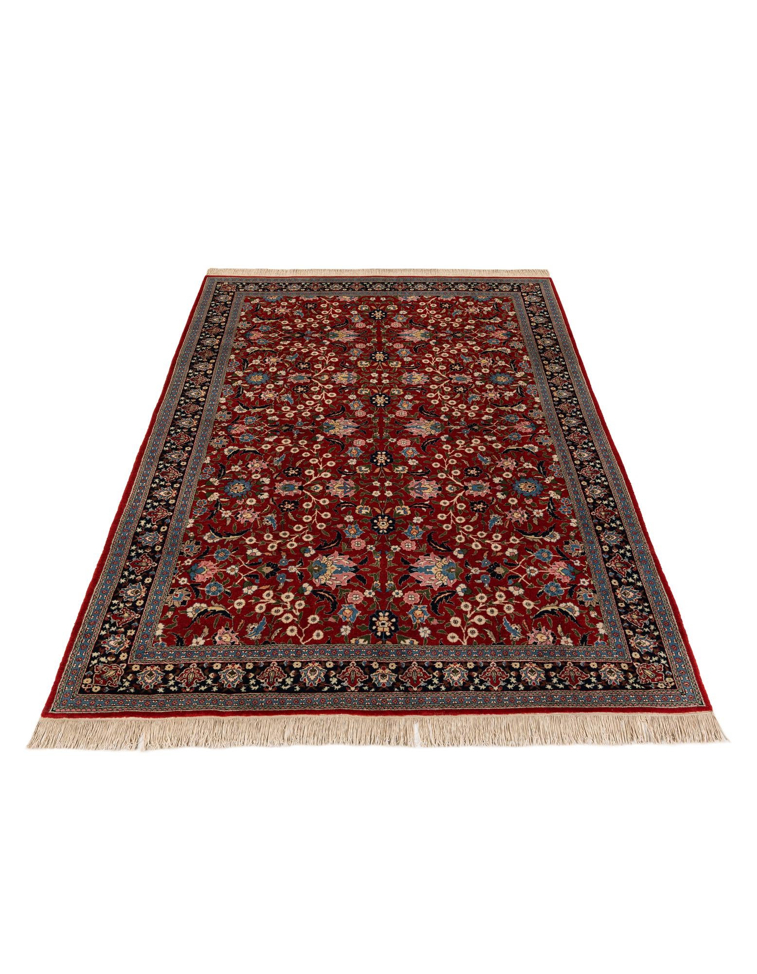 6' 2 x 9' 1 Hand Knotted Farahan Oriental Wool Rug