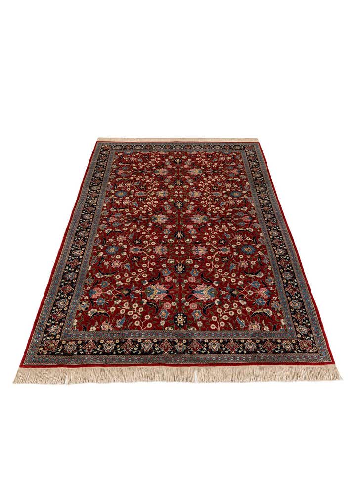 6' 2 x 9' 1 Hand Knotted Farahan Oriental Wool Rug