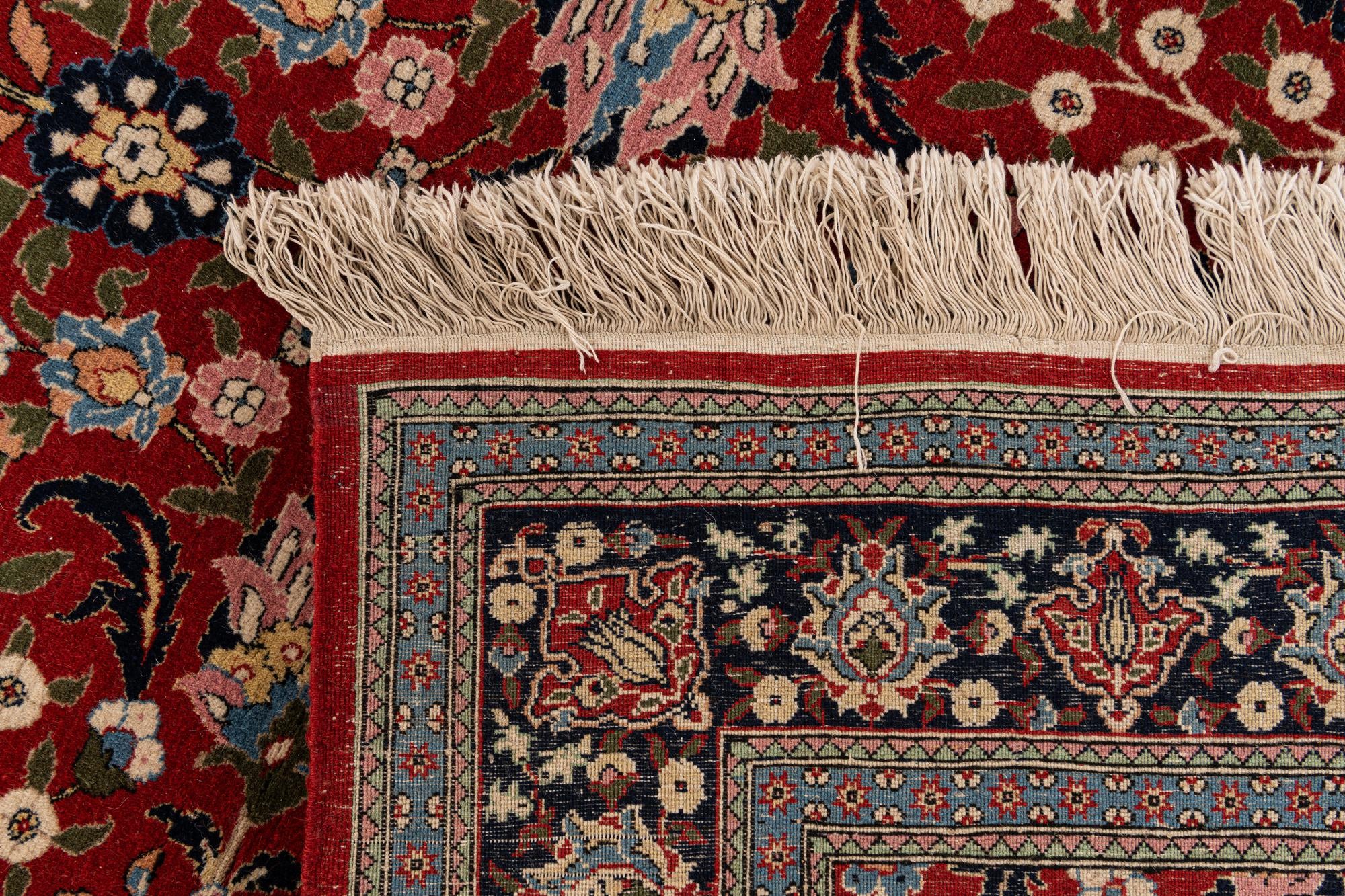 6' 2 x 9' 1 Hand Knotted Farahan Oriental Wool Rug