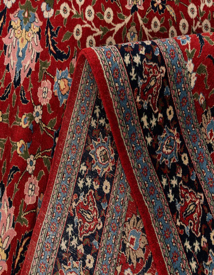 Detail image of 6' 2 x 9' 1  Hand Knotted Farahan Oriental Wool Rug