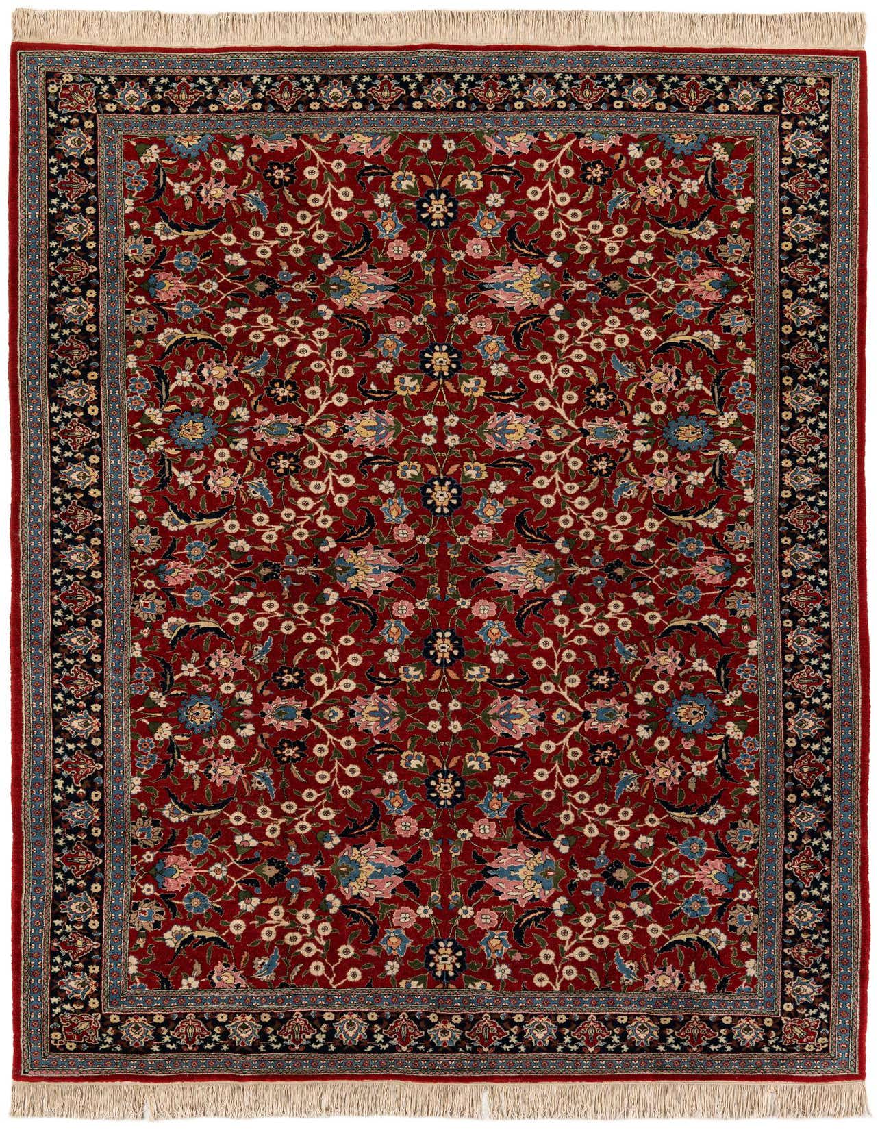 6' 2 x 9' 1 Hand Knotted Farahan Oriental Wool Rug