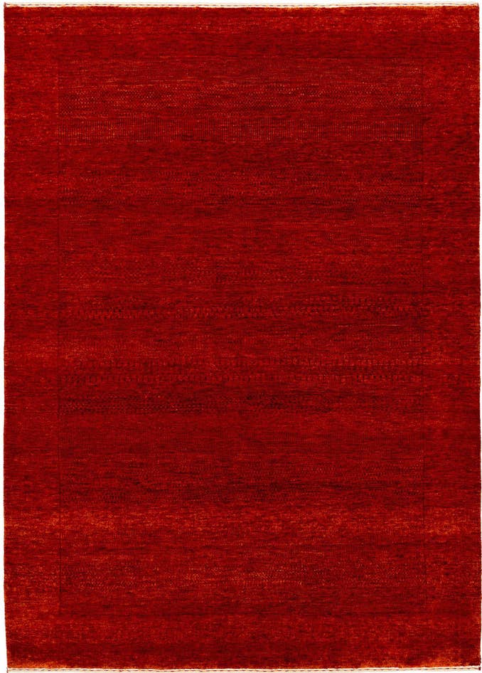 Detail image of 4' 10 x 6' 9 Hand Knotted Gabbeh Wool Rug