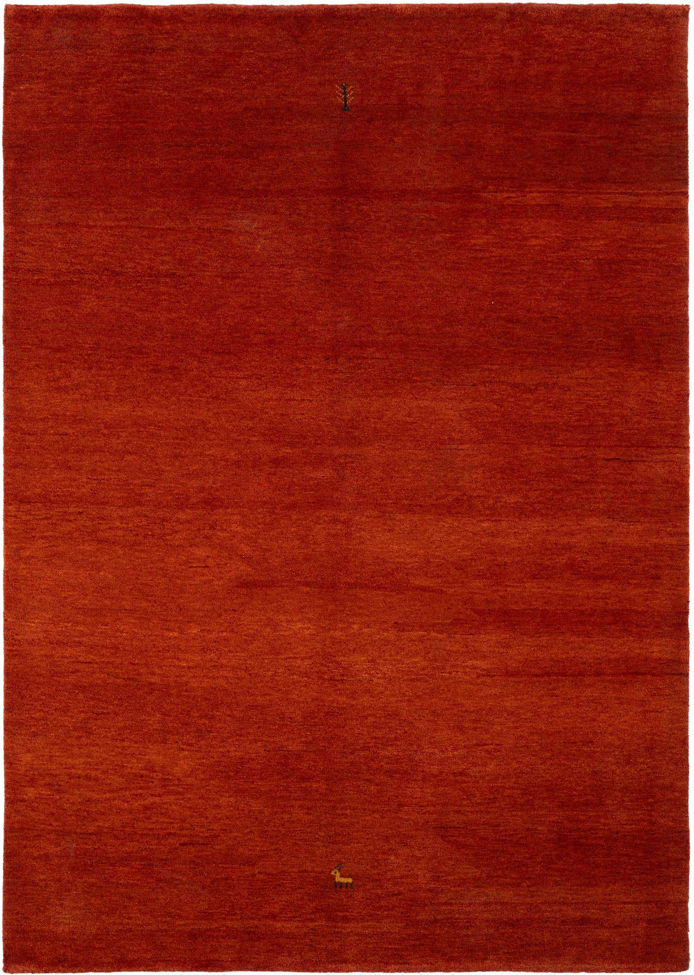 5' 7 x 7' 9 Hand Knotted Gabbeh Wool Rug