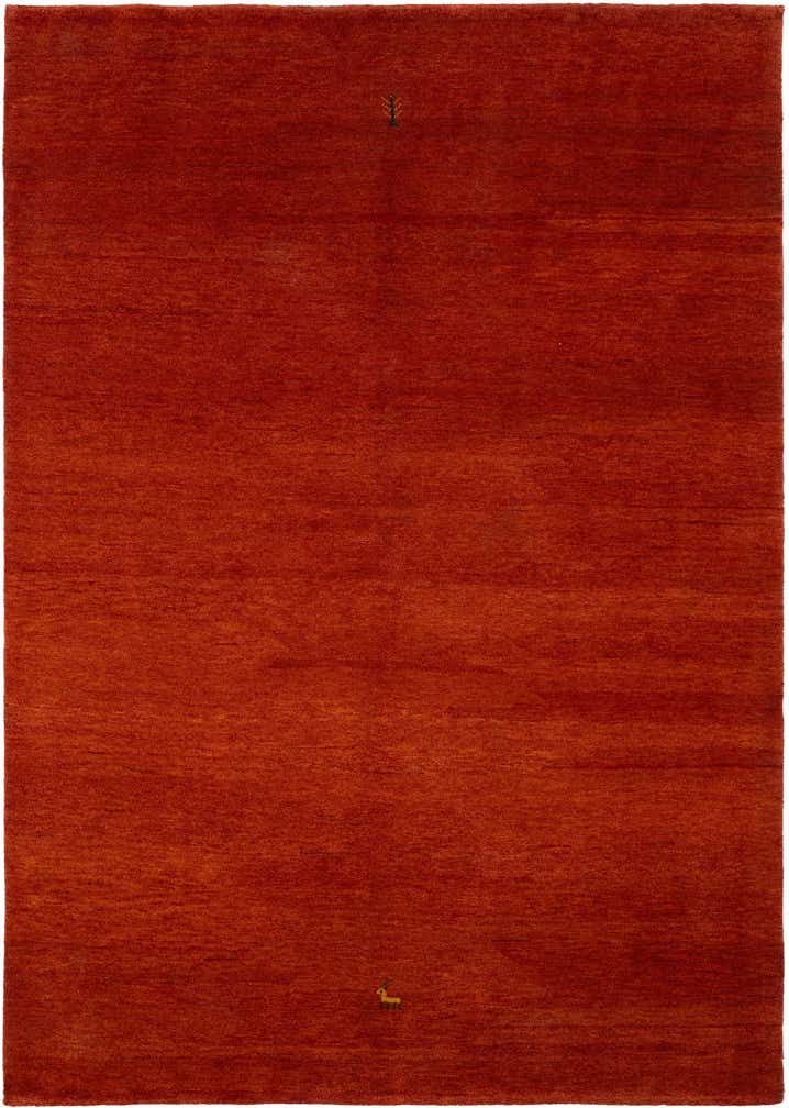 5' 7 x 7' 9 Hand Knotted Gabbeh Wool Rug