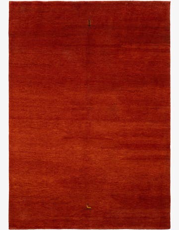 5' 7 x 7' 9 Hand Knotted Gabbeh Wool Rug