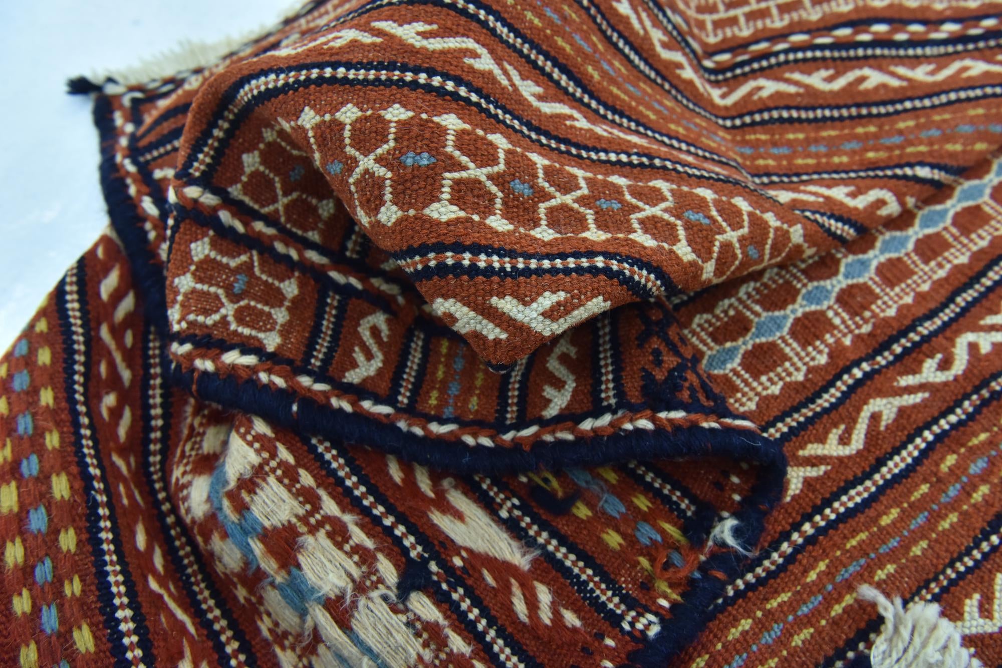 4' 10 x 6' 6 Hand Knotted Ghoochan Persian Wool Rug