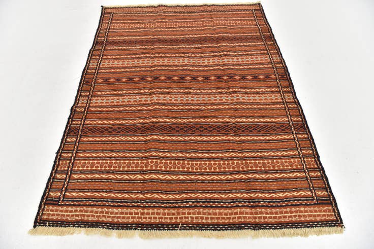 Detailansicht von 145cm x 200cm Handgeknüpft Ghoochan Persisch Wolle Teppich