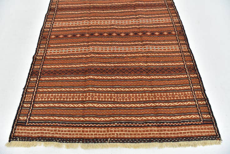 Detailansicht von 145cm x 200cm Handgeknüpft Ghoochan Persisch Wolle Teppich