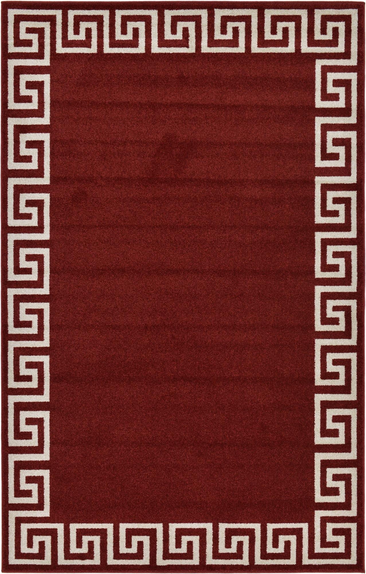 5' 3 x 8' Greek Key Rug