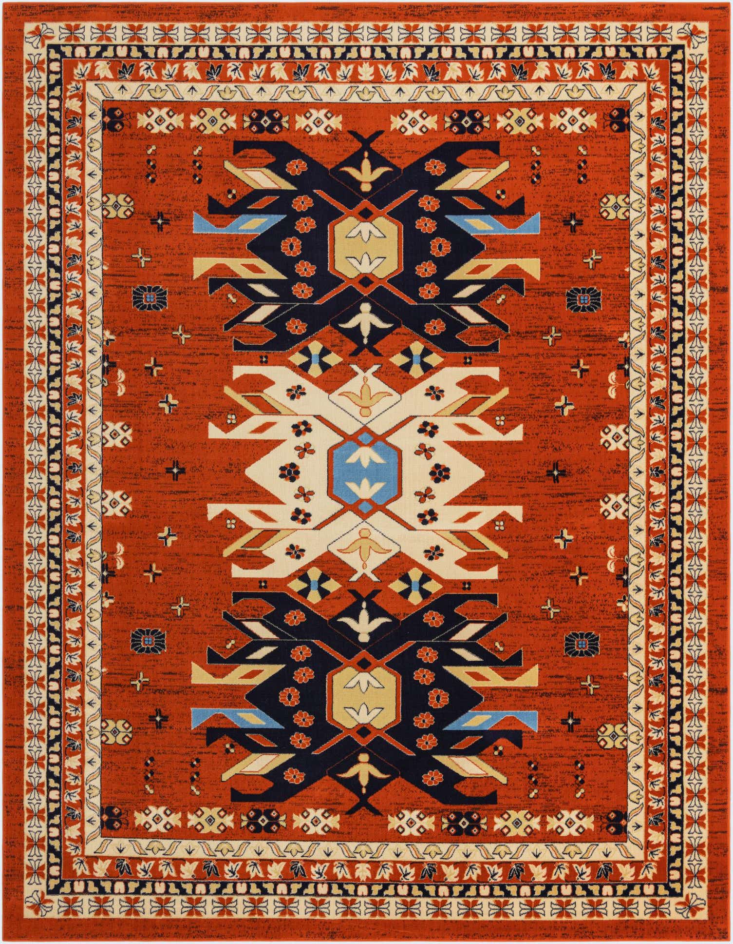 10' x 13' Heriz Design Rug