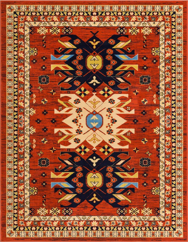 Detail image of 6' x 9' Heriz Design Rug
