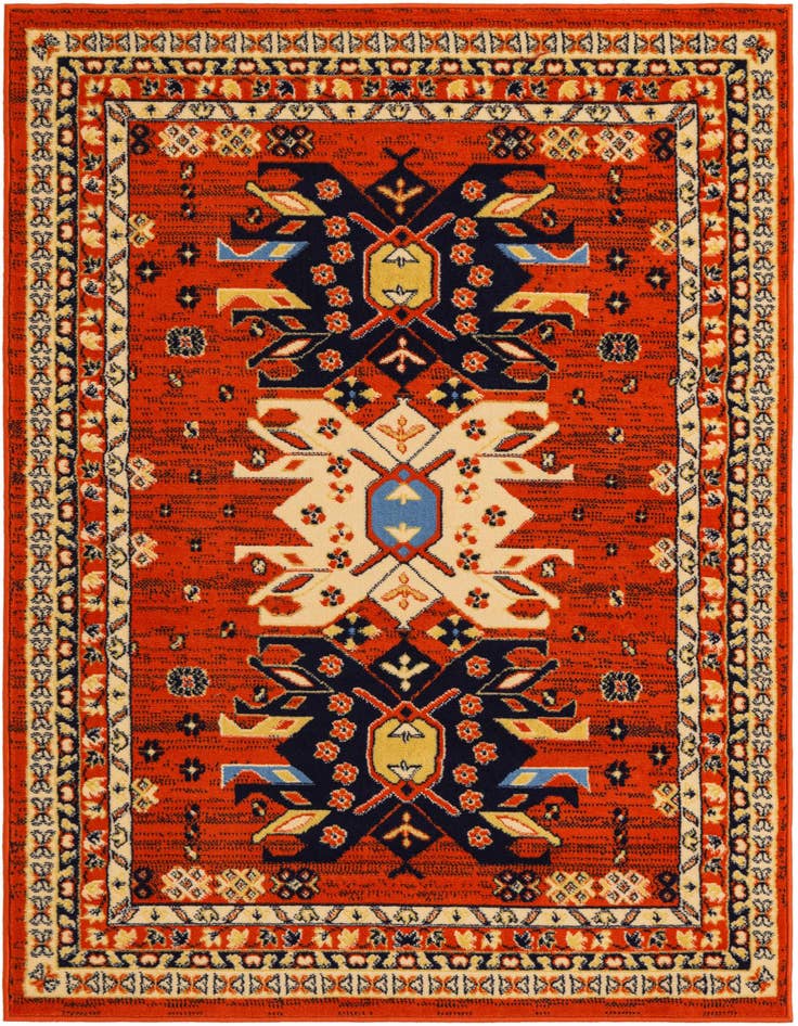 Detail image of 4' x 6' Heriz Design Rug