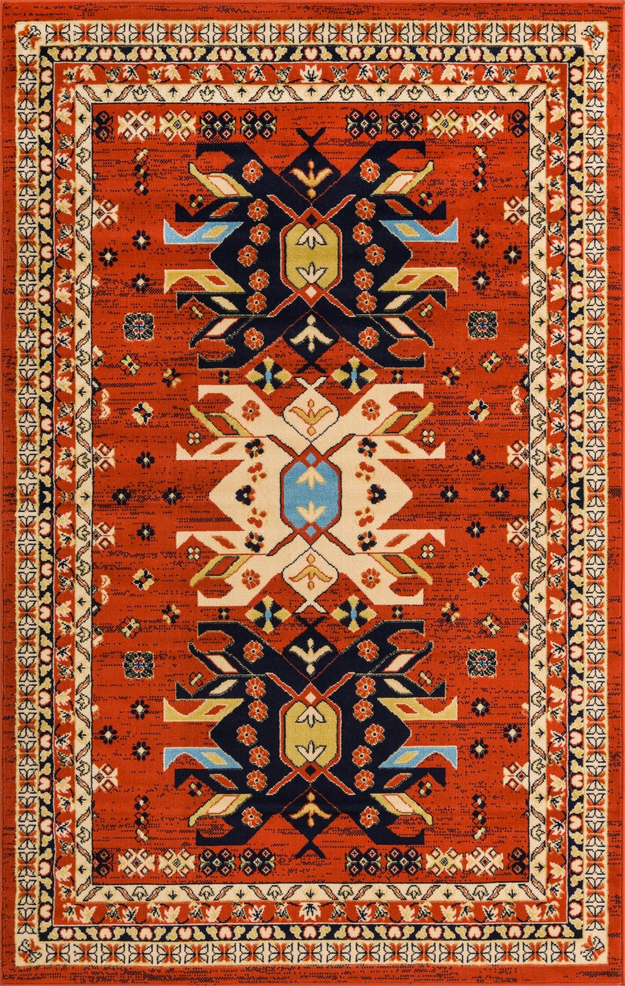5' 3 x 8' Heriz Design Rug