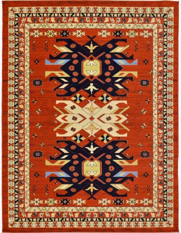 9' x 12' Heriz Design Rug