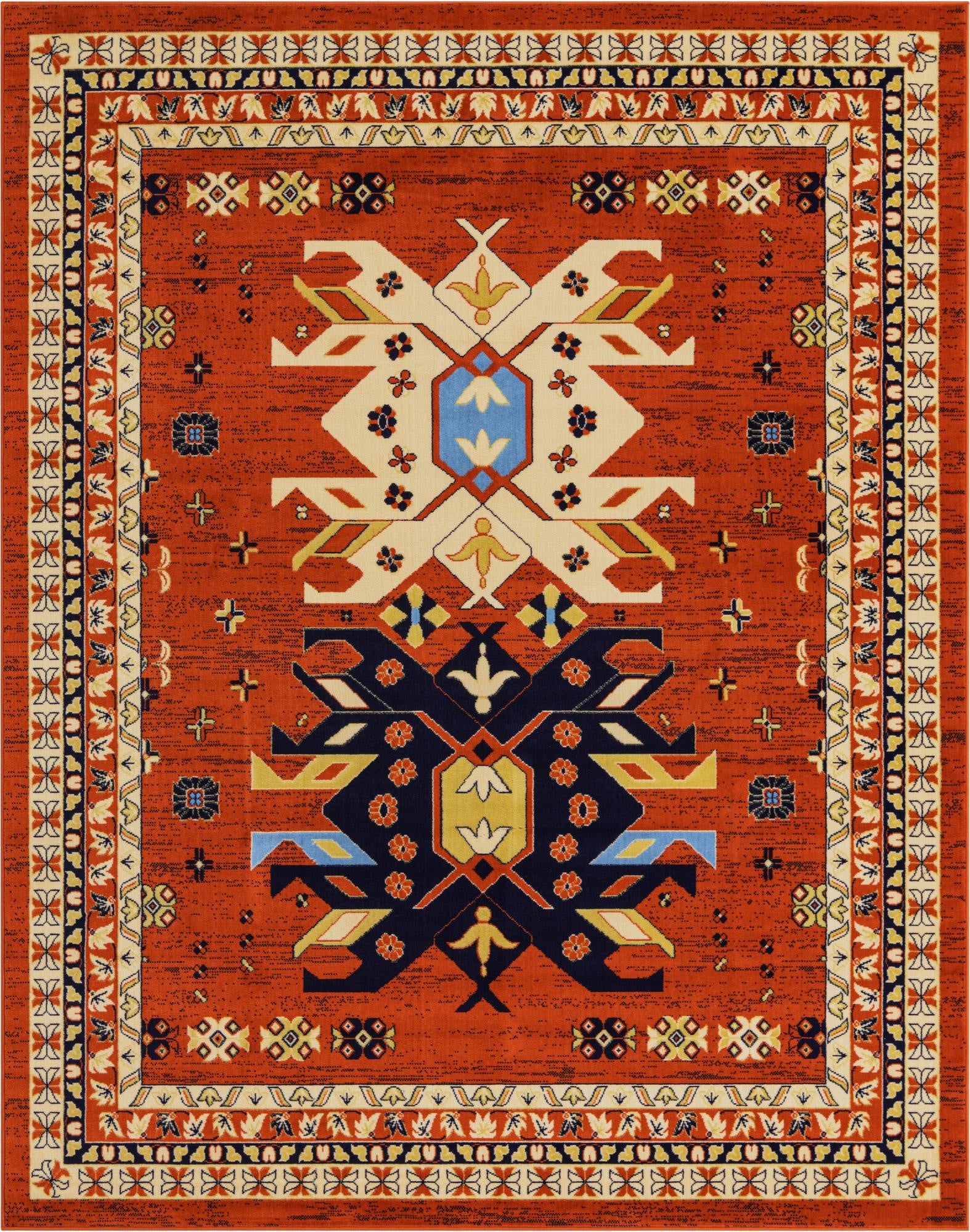 Primary image 7' 10 x 10' Heriz Design Rug