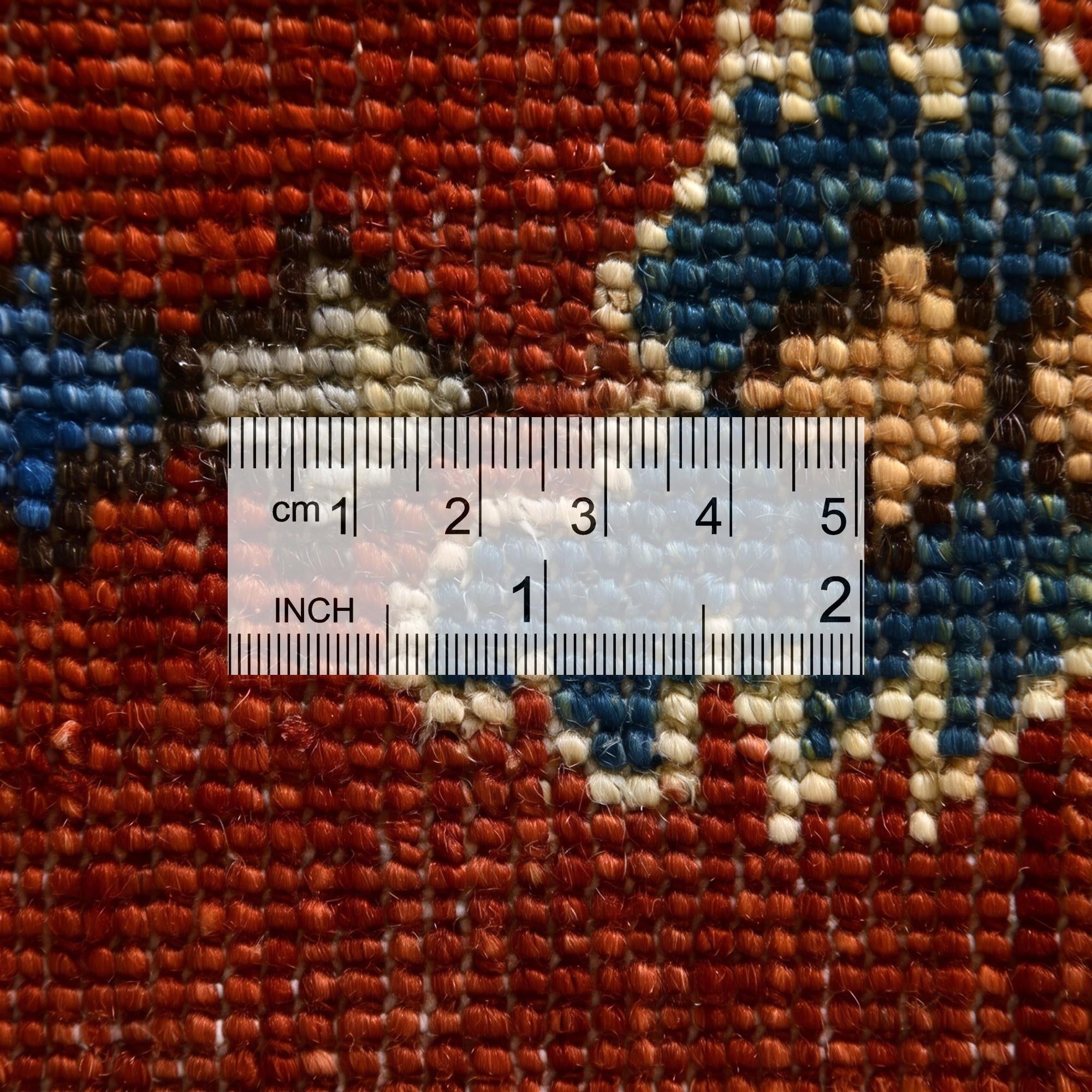 6' 8 x 9' 9 Hand Knotted Heriz Rug