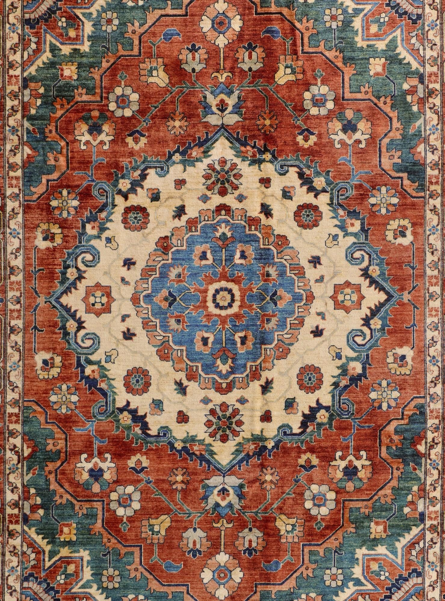 8' 3 x 11' 6 Hand Knotted Heriz Rug