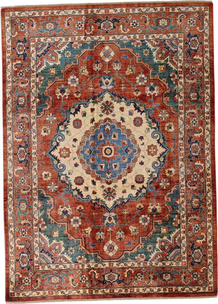 8' 3 x 11' 6 Hand Knotted Heriz Rug