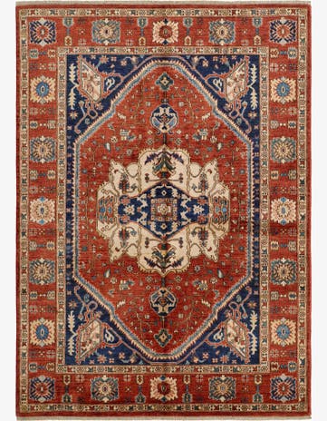 5' 9 x 7' 11 Hand Knotted Heriz Rug