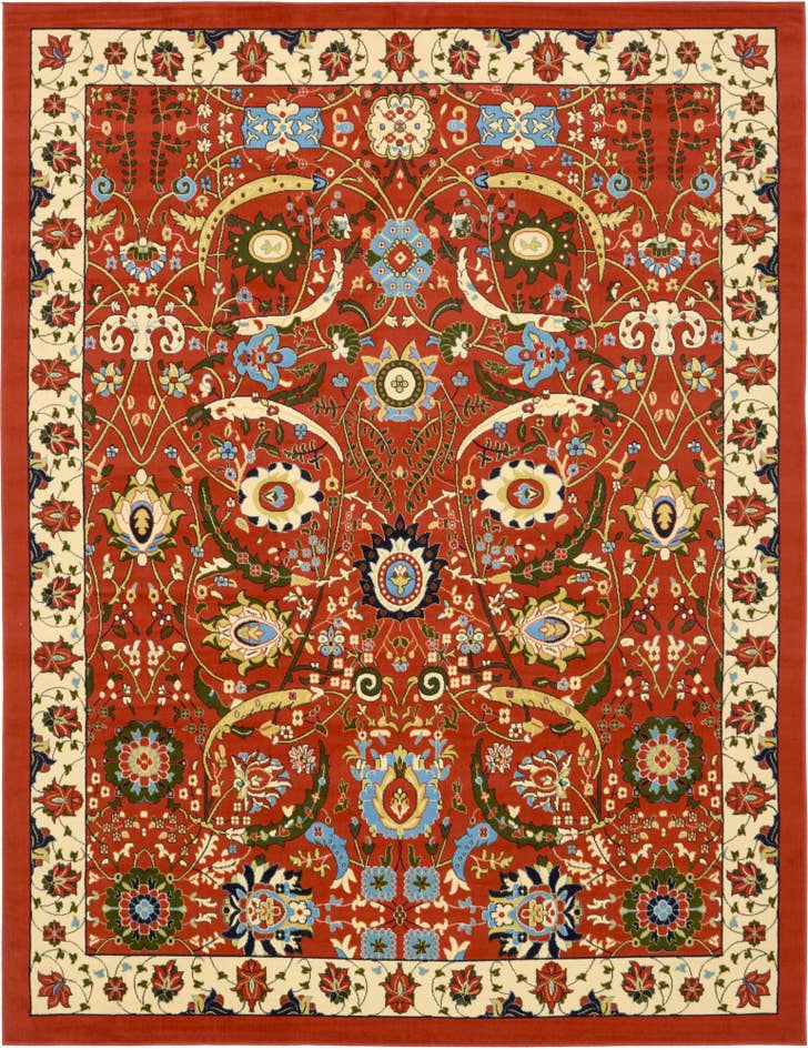 Detail image of 10' x 13' Isfahan Design Rug