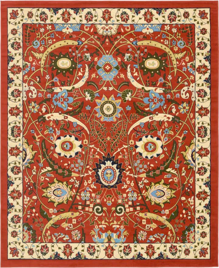 7' 10 x 10' Isfahan Design Rug