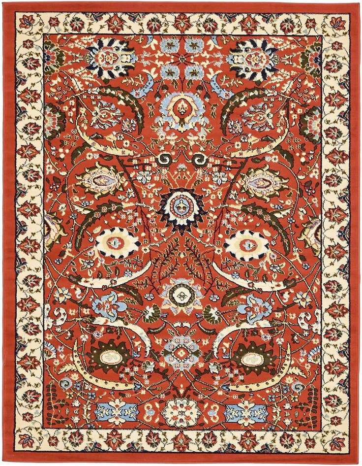Detail image of 5' 3 x 8' Isfahan Design Rug