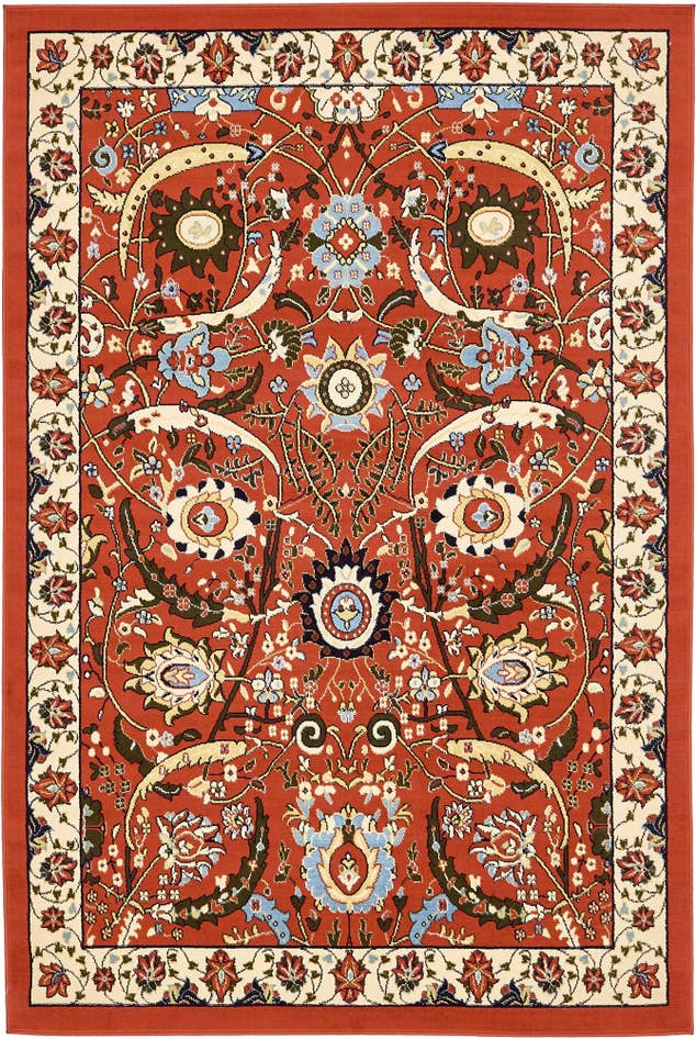 Detail image of 6' x 9' Isfahan Design Rug