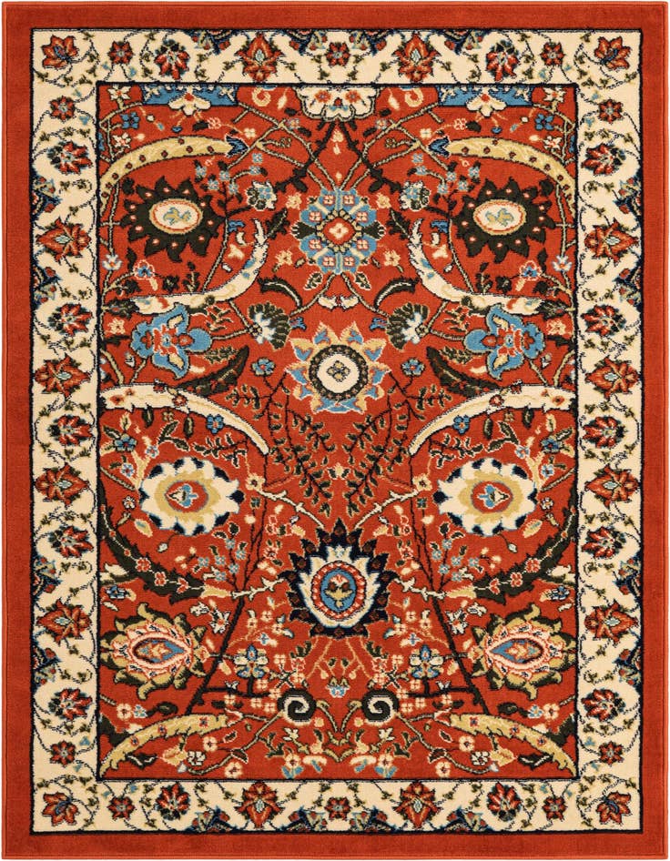 Detail image of 4' x 6' Isfahan Design Rug