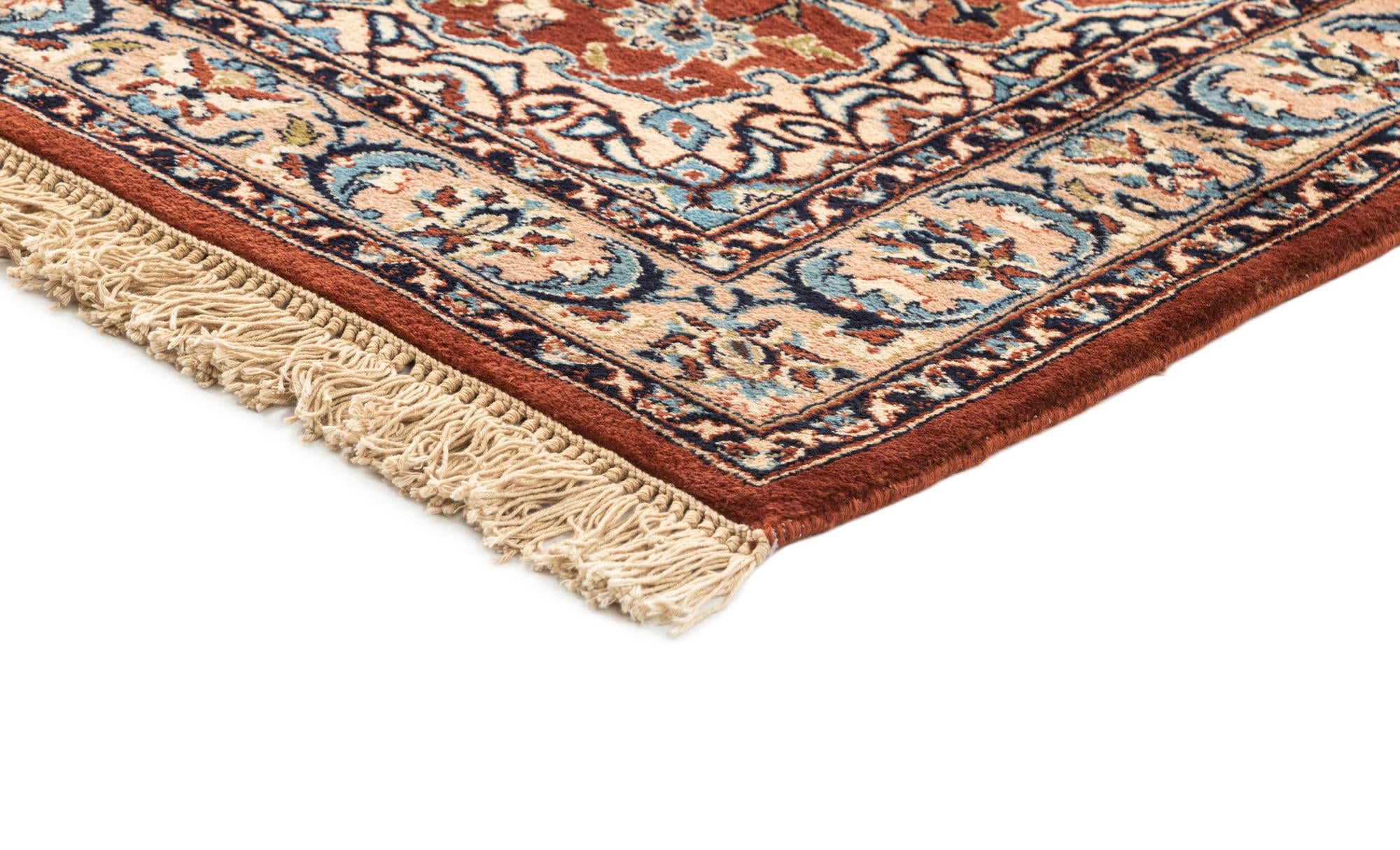 4' x 6' Hand Knotted Isfahan Oriental Wool Rug