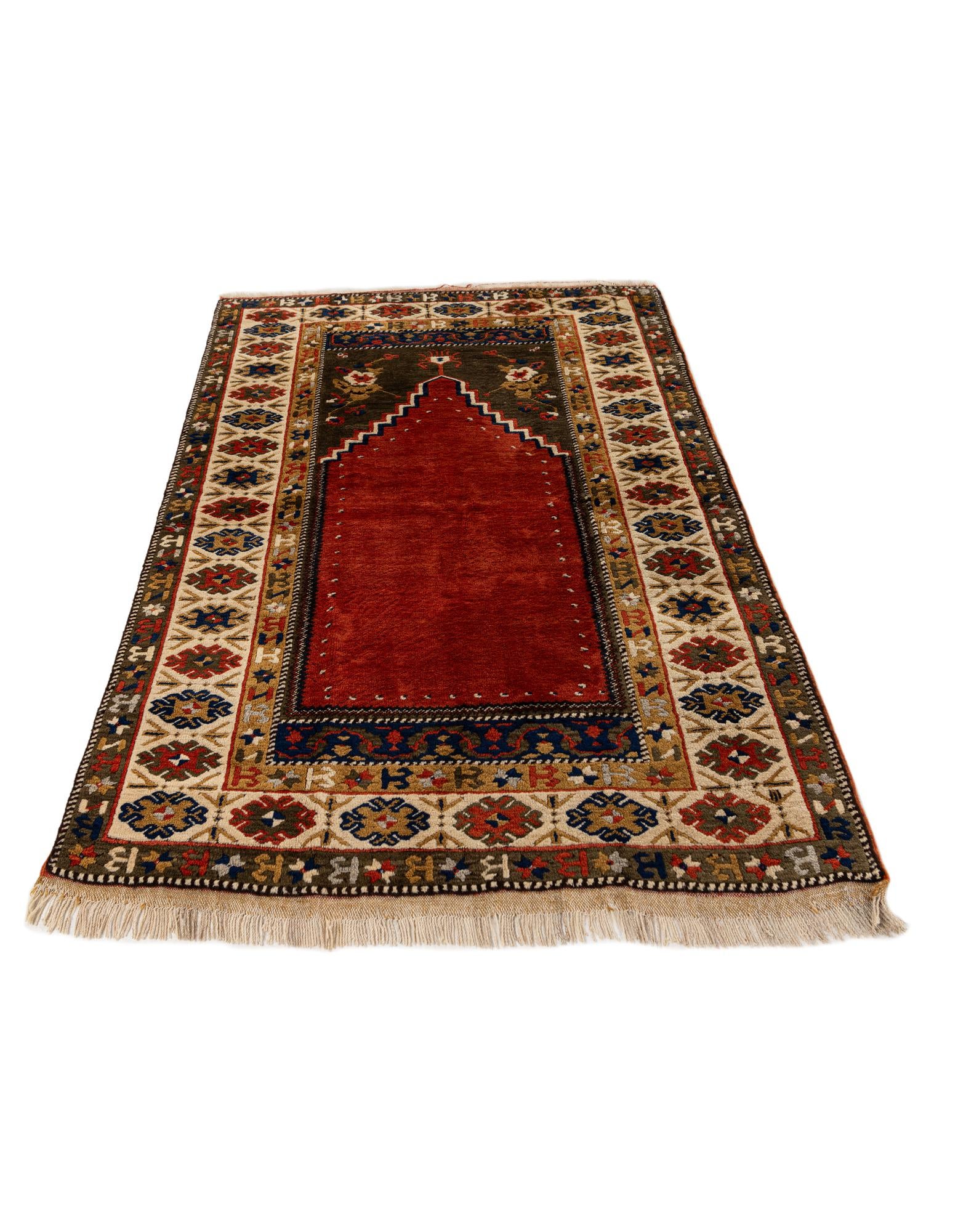 3' 6 x 5' 2 Hand Knotted Kars Wool Rug