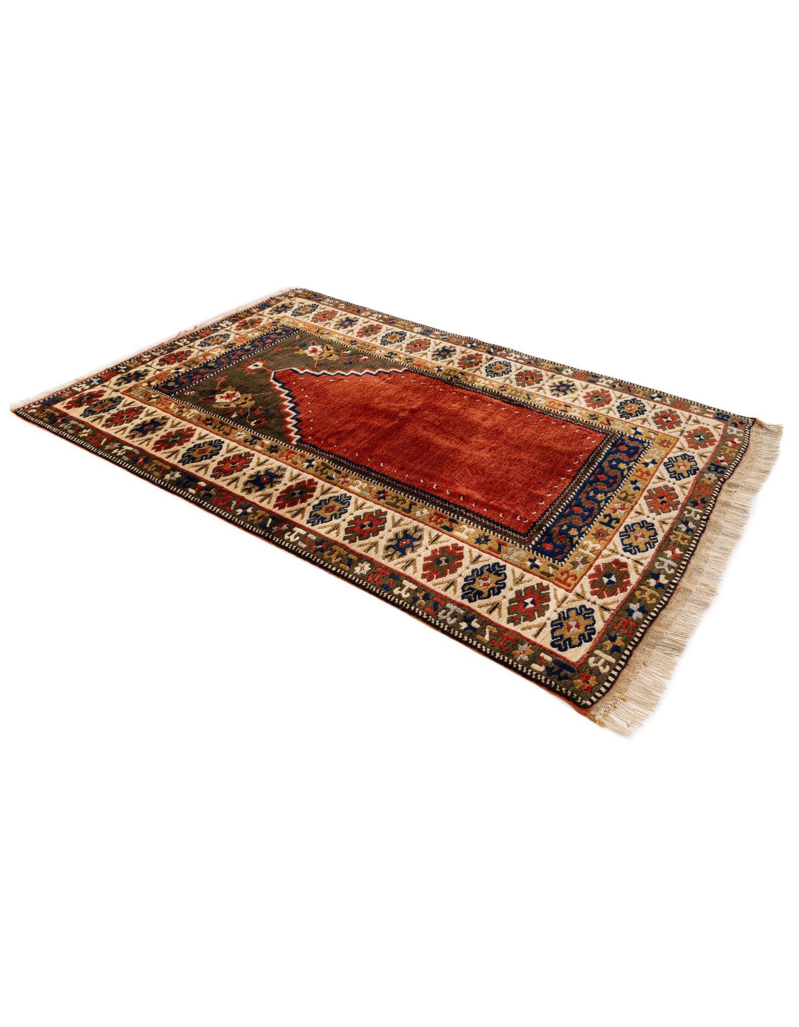 3' 6 x 5' 2 Hand Knotted Kars Wool Rug