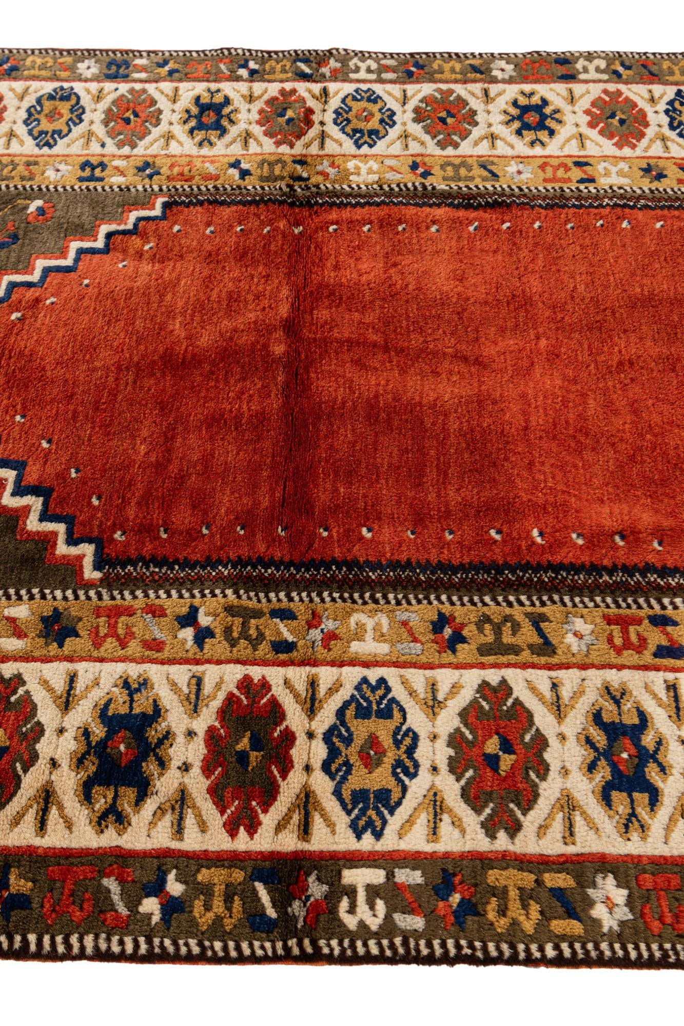 3' 6 x 5' 2 Hand Knotted Kars Wool Rug