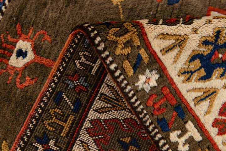 3' 6 x 5' 2 Hand Knotted Kars Wool Rug