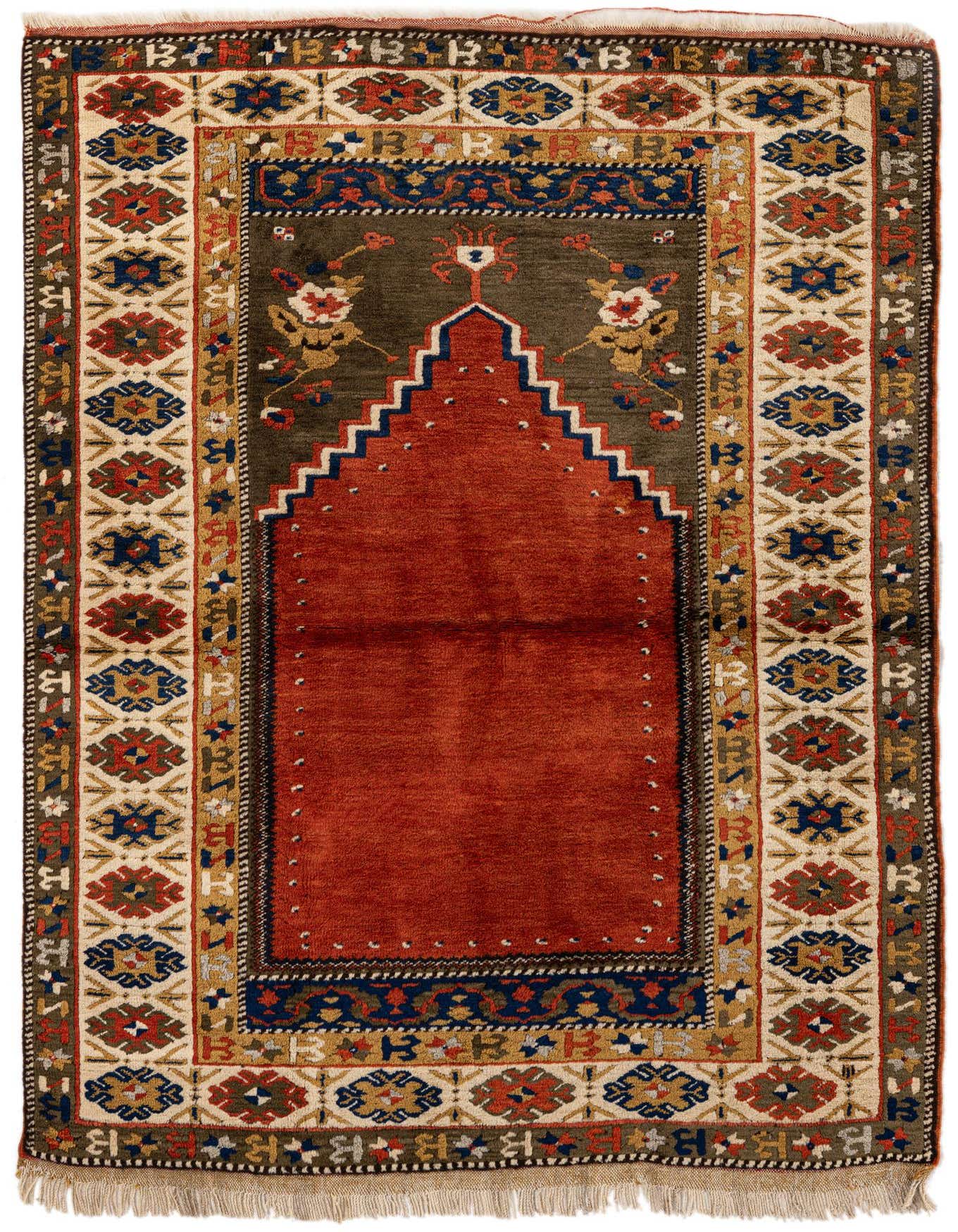 3' 6 x 5' 2 Hand Knotted Kars Wool Rug
