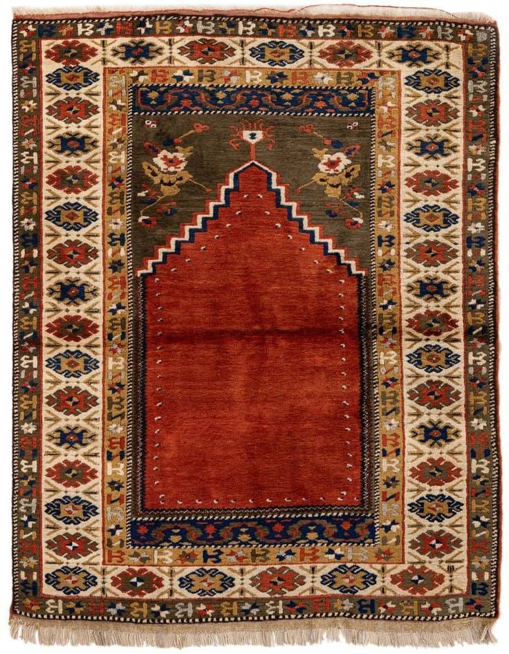 Detail image of 3' 6 x 5' 2 Hand Knotted Kars Wool Rug