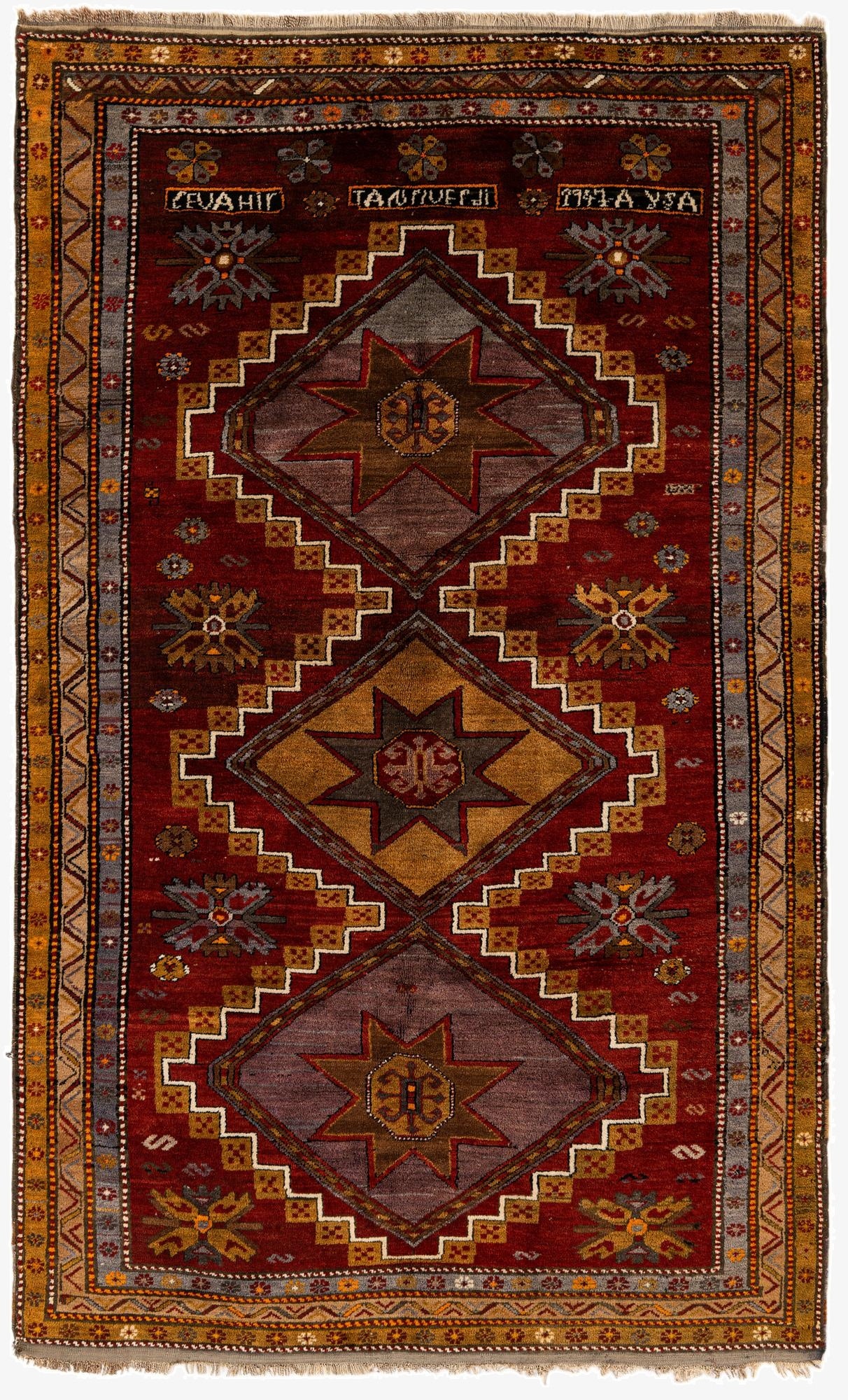 5' 6 x 9' 3  Hand Knotted Kars Wool Rug
