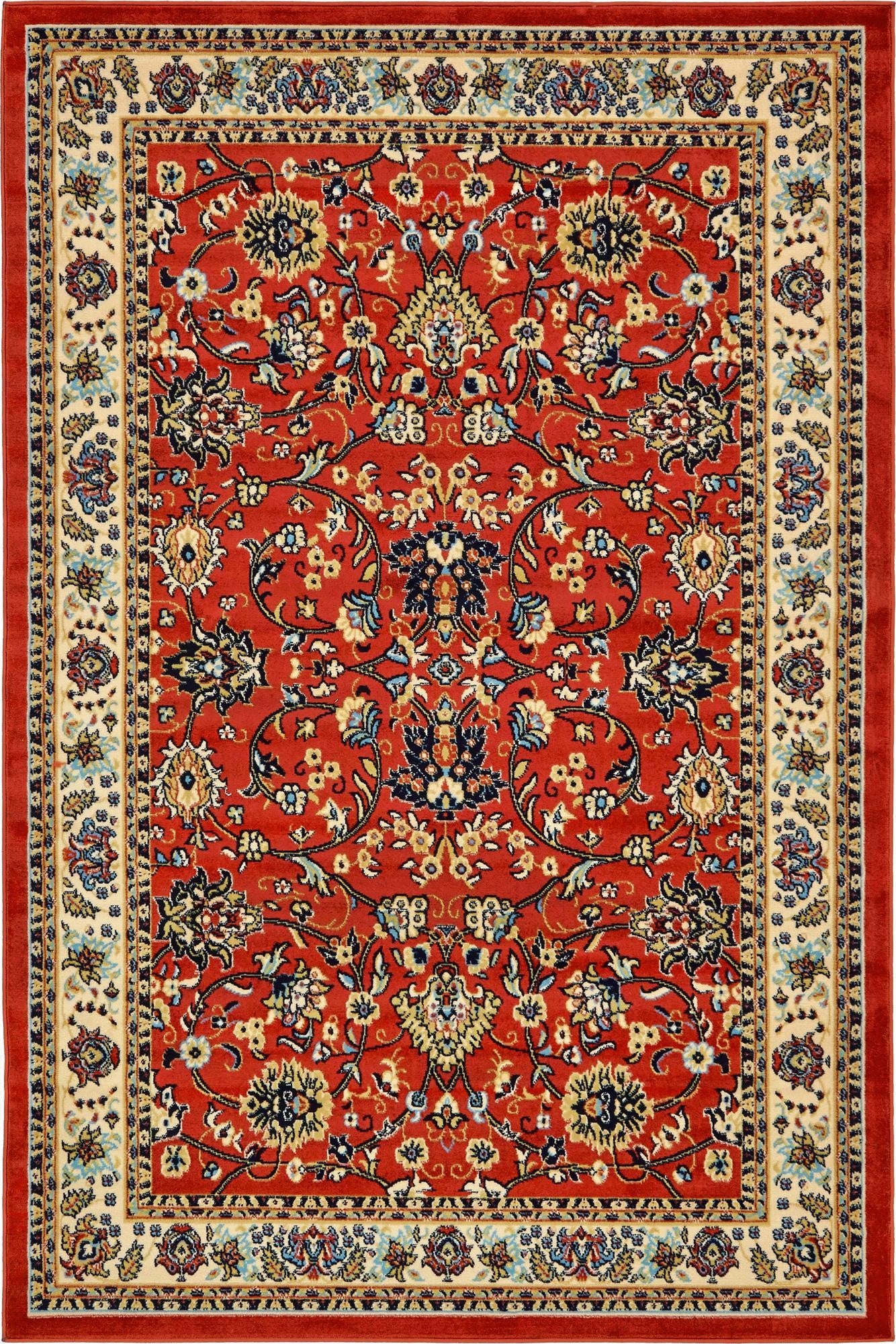 6' x 9' Kashan Design Rug