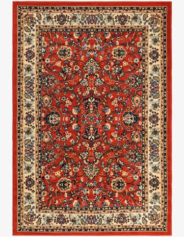 Terracotta Kashan Design Rug