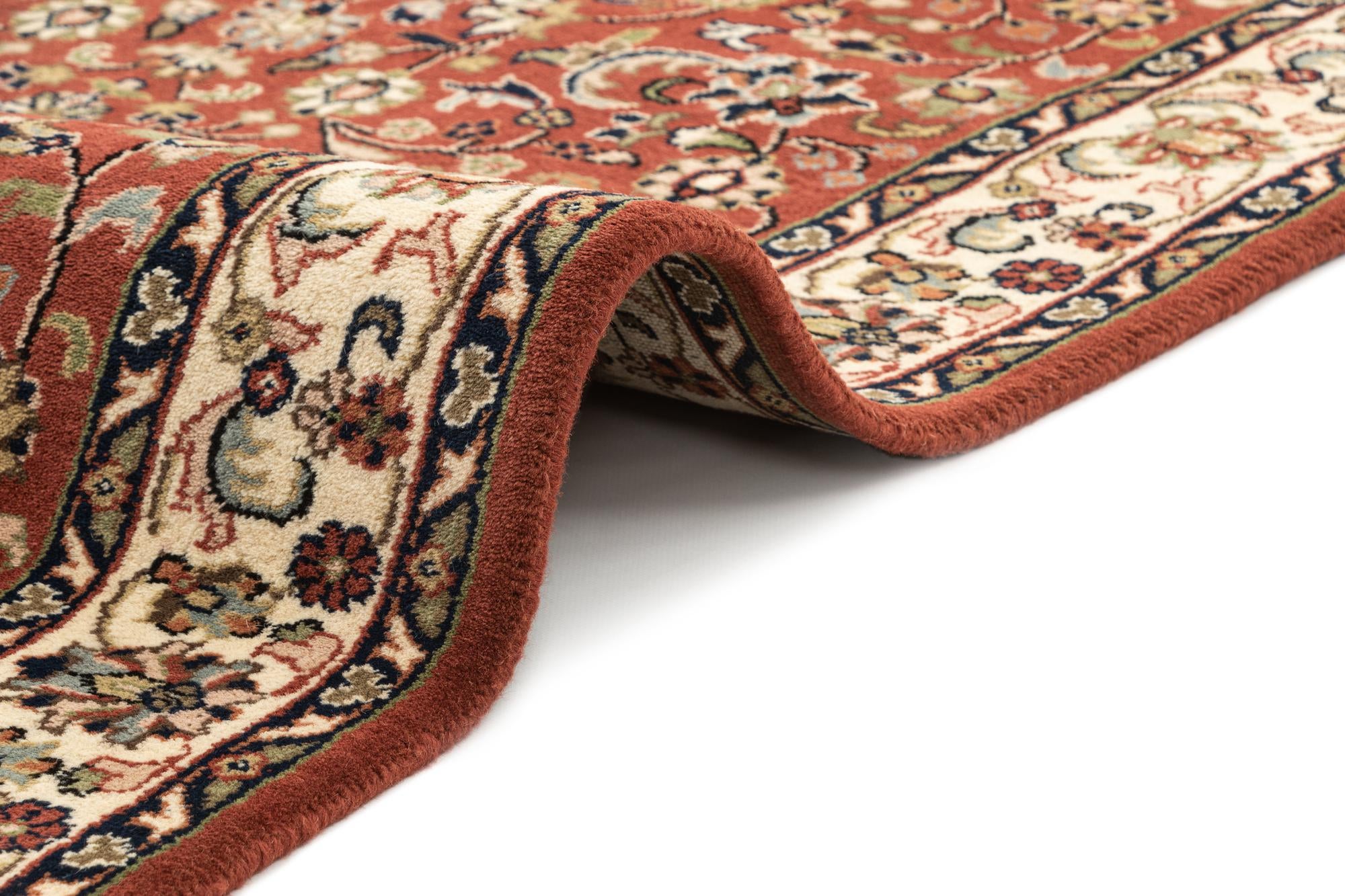 4' x 6' Hand Knotted Kashan Wool Rug