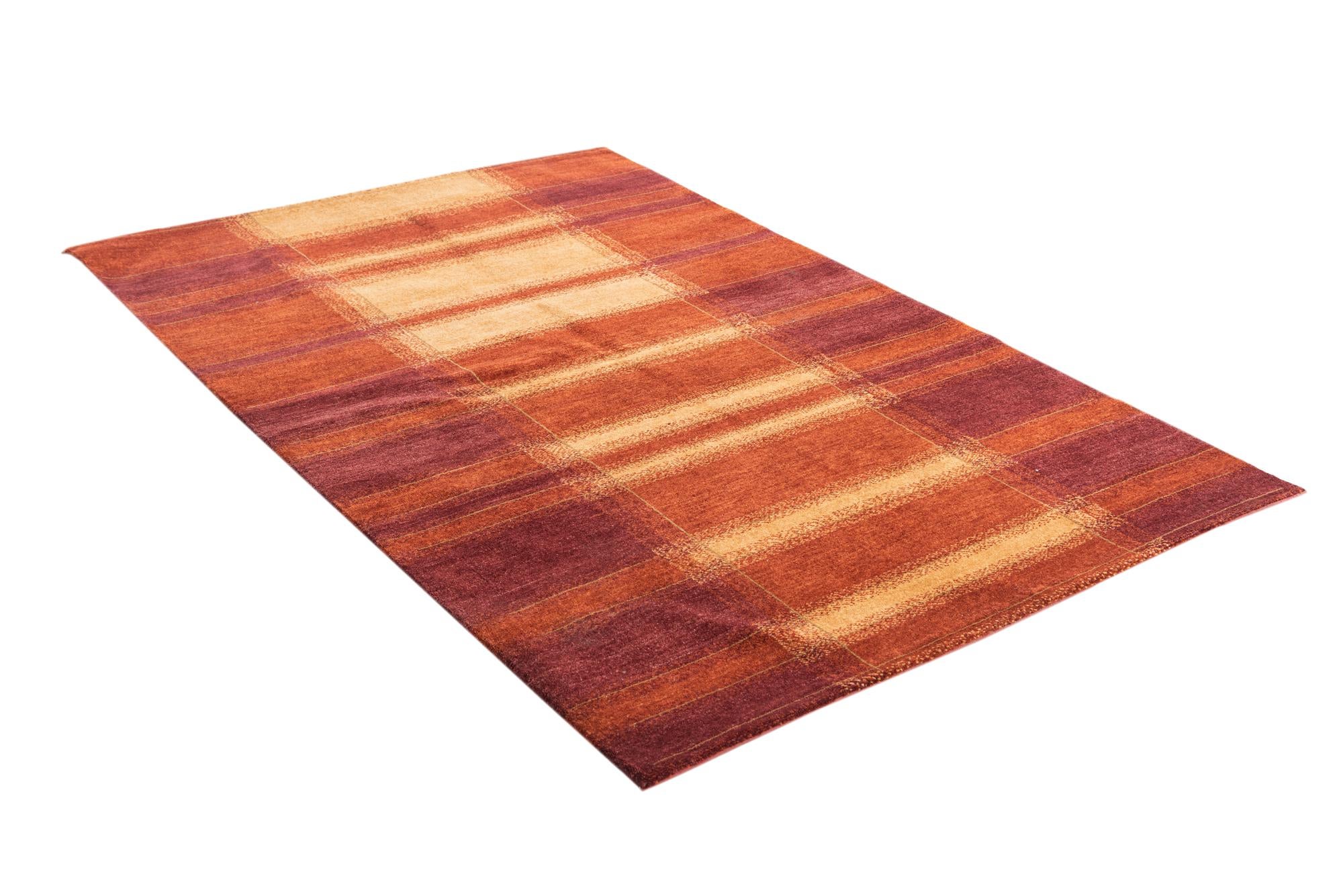 4' 3 x 6' 3 Hand Knotted Kashkuli Gabbeh Wool Rug