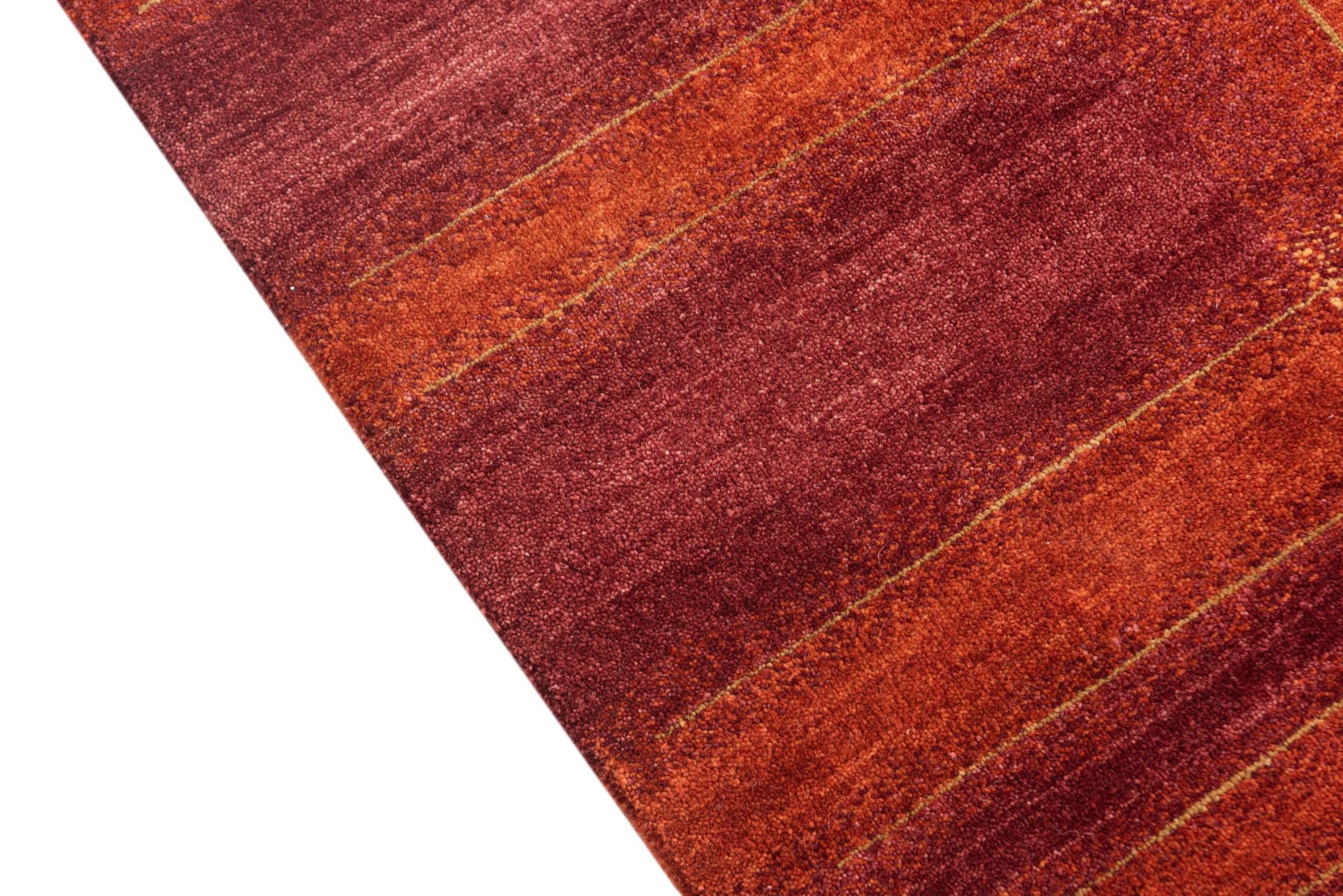 4' 3 x 6' 3 Hand Knotted Kashkuli Gabbeh Wool Rug