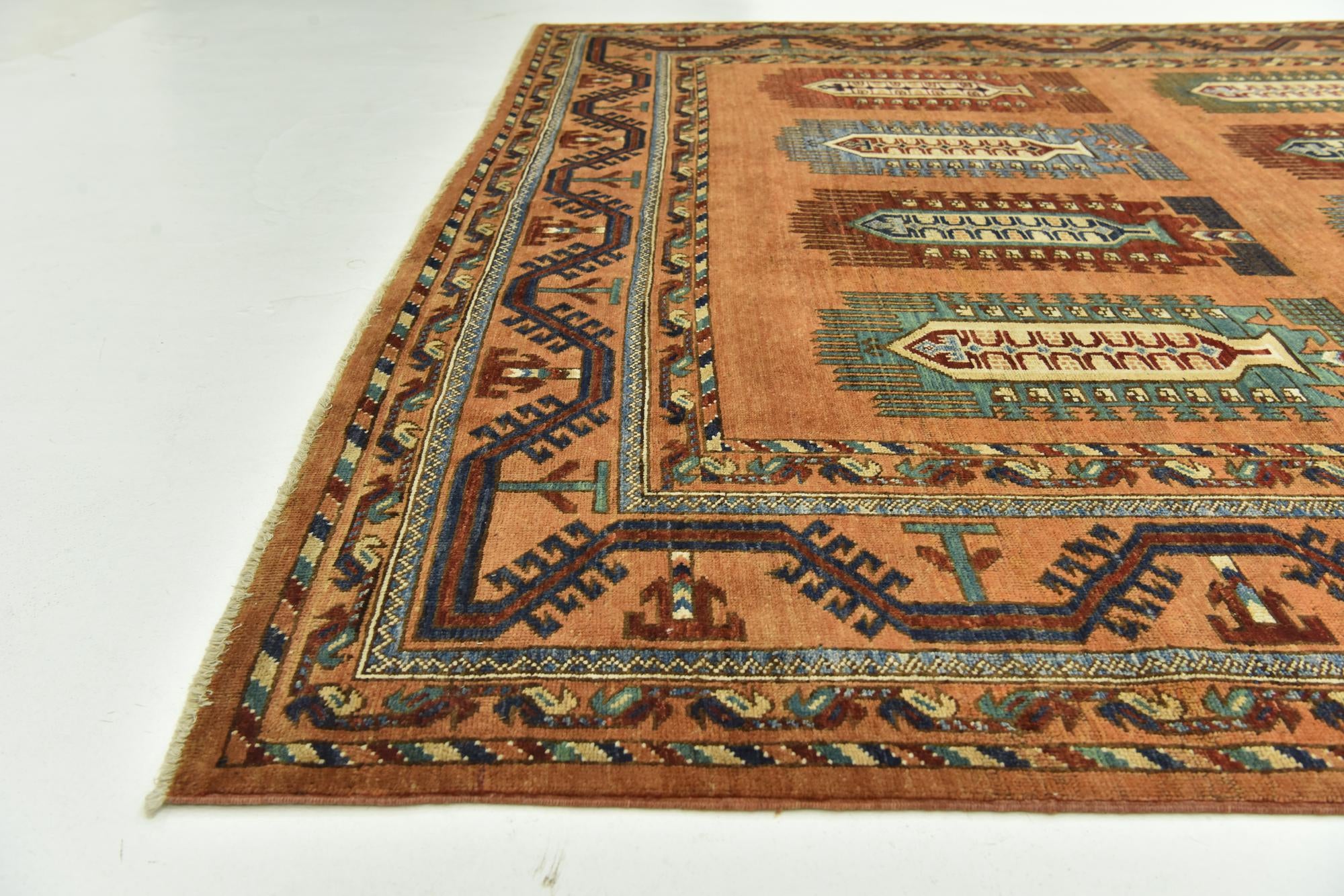 7' 2 x 9' 5 Hand Knotted Kazak Rug
